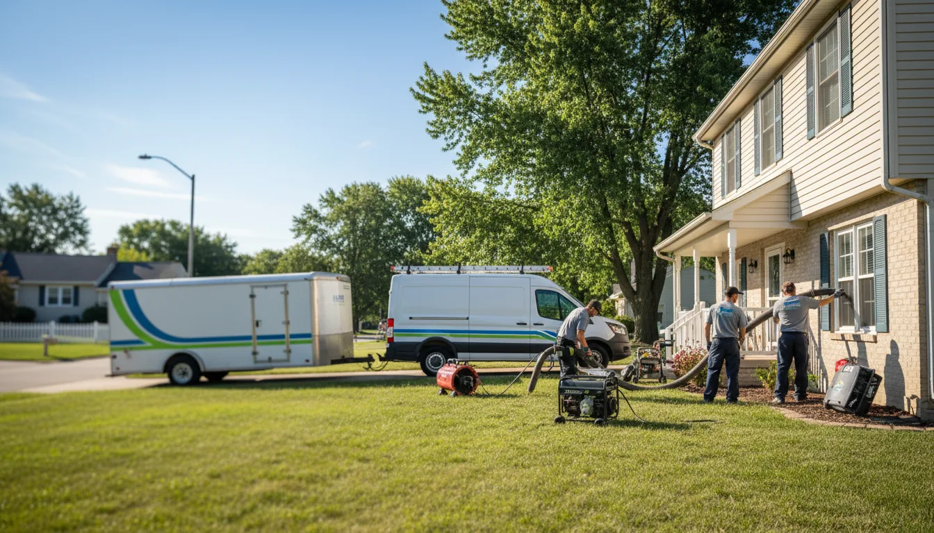 Flooded Basement Restoration And Cleanup With Repair in Hooven, OH near me
